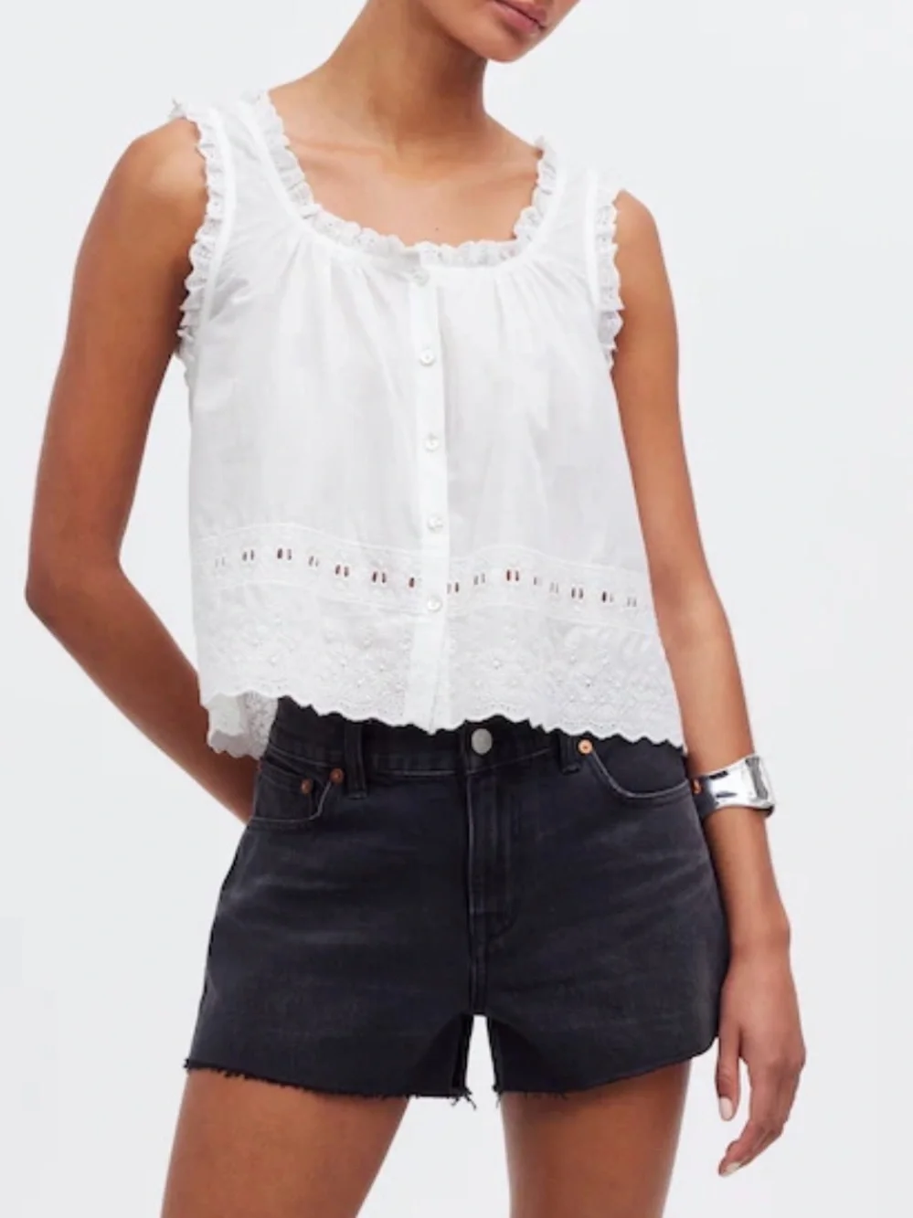 Madewell Low-Slung Baggy Denim Shorts Sz 30 Cotton Travel Casual Relax leg